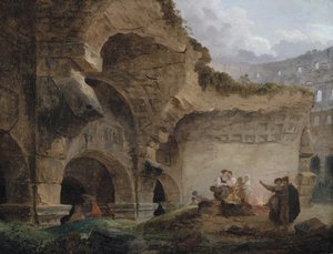 Kolezyum Harabelerinde Çamaşırcı Kadınlar
